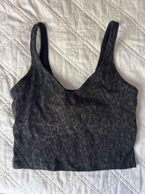 lululemon athletica Align tank (size 4 wild thing black print)